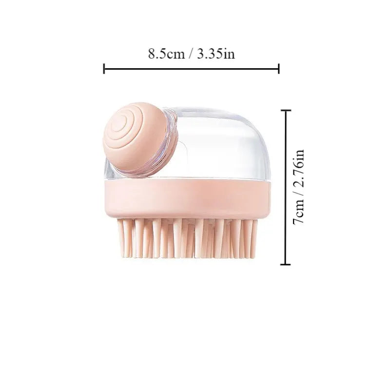 Silicone Pet Bath Brush Dispenser