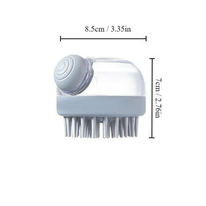 Silicone Pet Bath Brush Dispenser